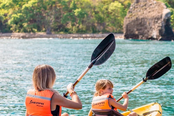 Family kayaking in Banderas Bay at Garza Blanca Puerto Vallarta