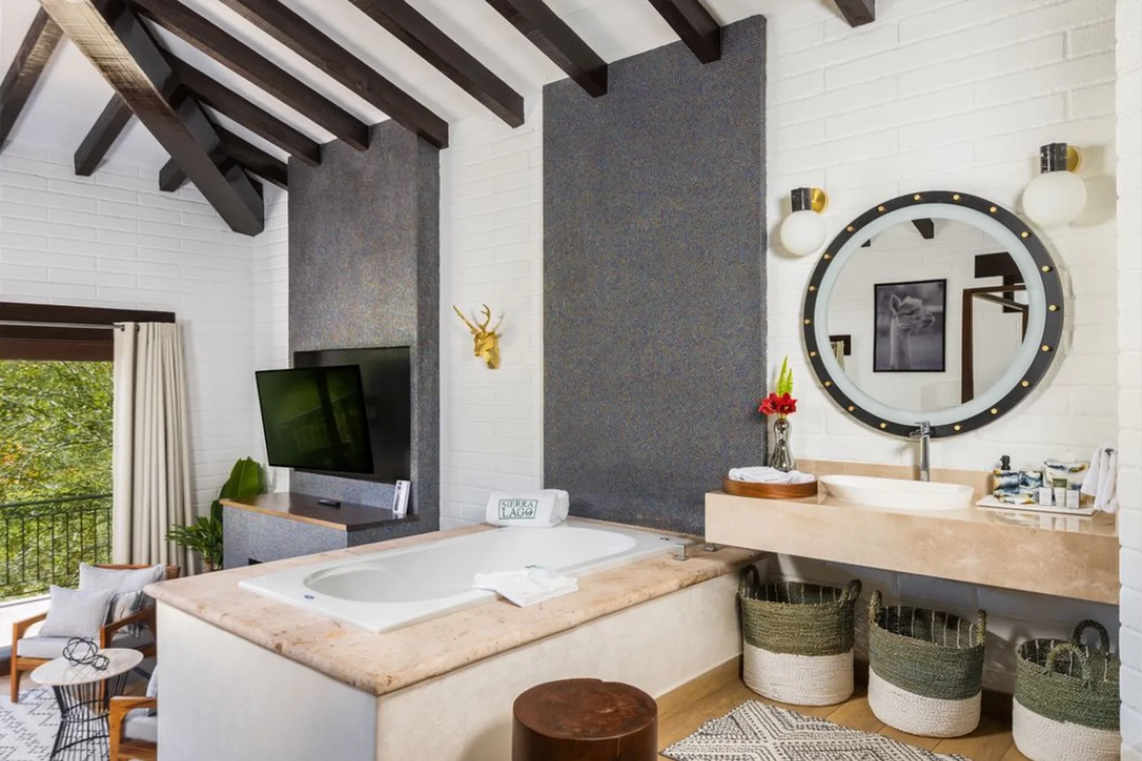 Interior of the Suite Cabin at Sierra Lago Resort & Spa
