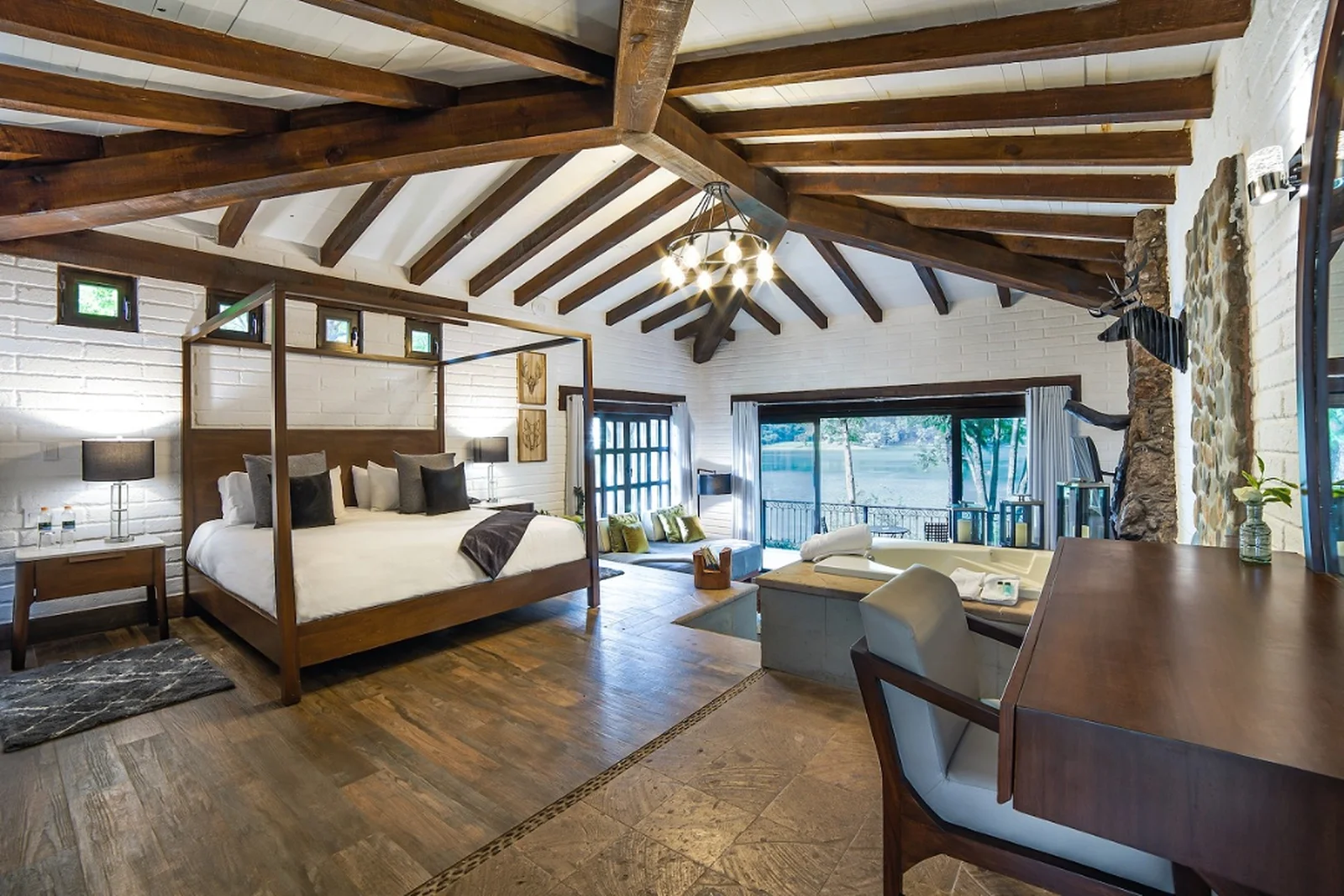 Interior of the Suite Cabin at Sierra Lago Resort & Spa