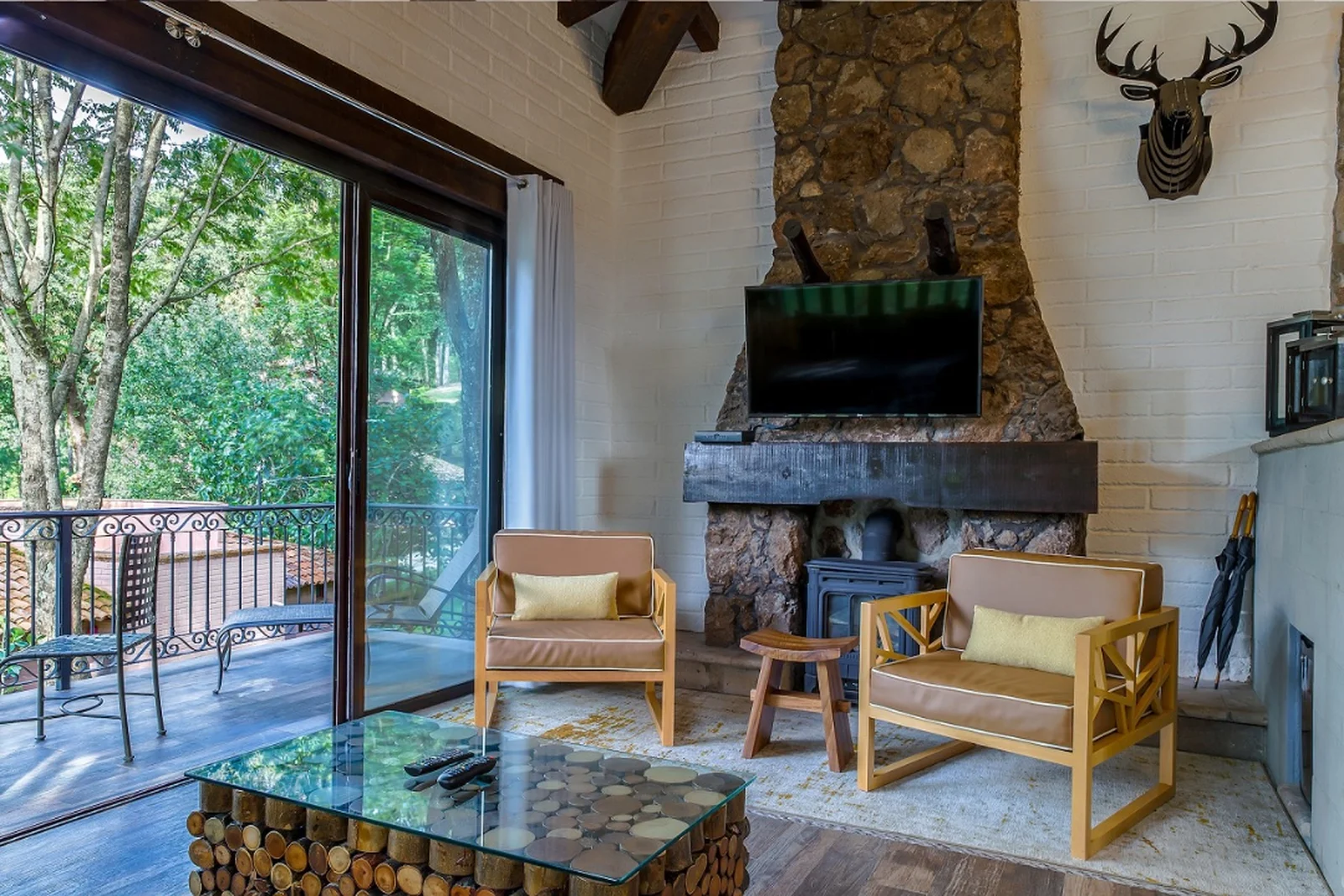 Interior of the Suite Cabin at Sierra Lago Resort & Spa