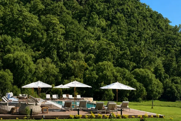 Sierra Lago Resort & Spa - Adults-only pool framed by gardens and the forested hillside