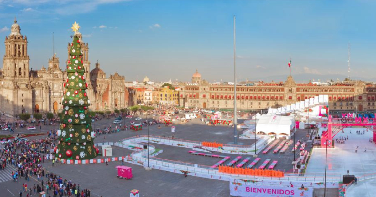 View of Mexico City, an urban destination to visit in December