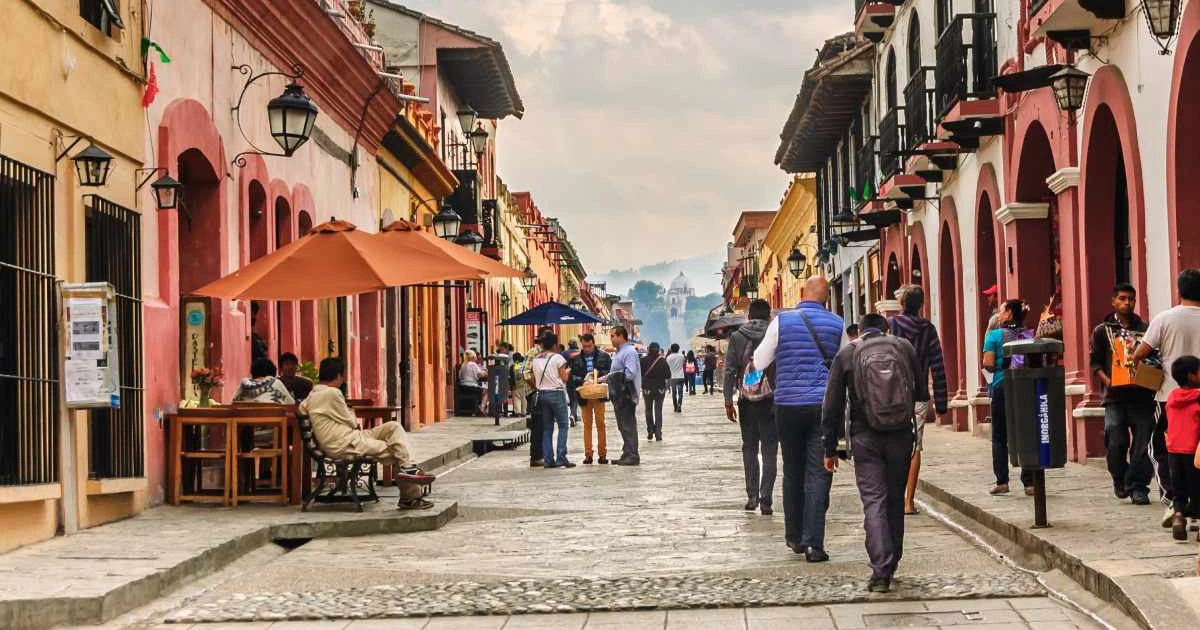 Colonial streets of San Cristóbal de las Casas, Chiapas