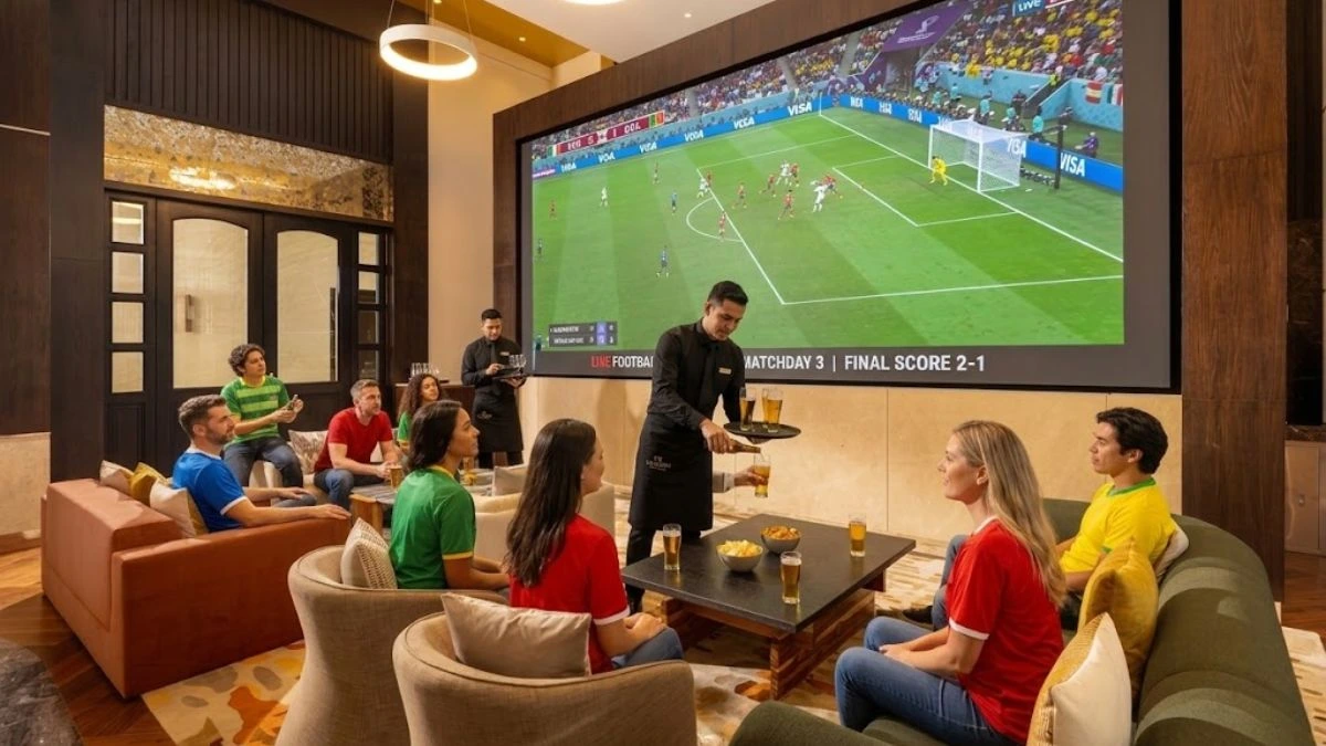 people watching a match at sanctuary sports bar