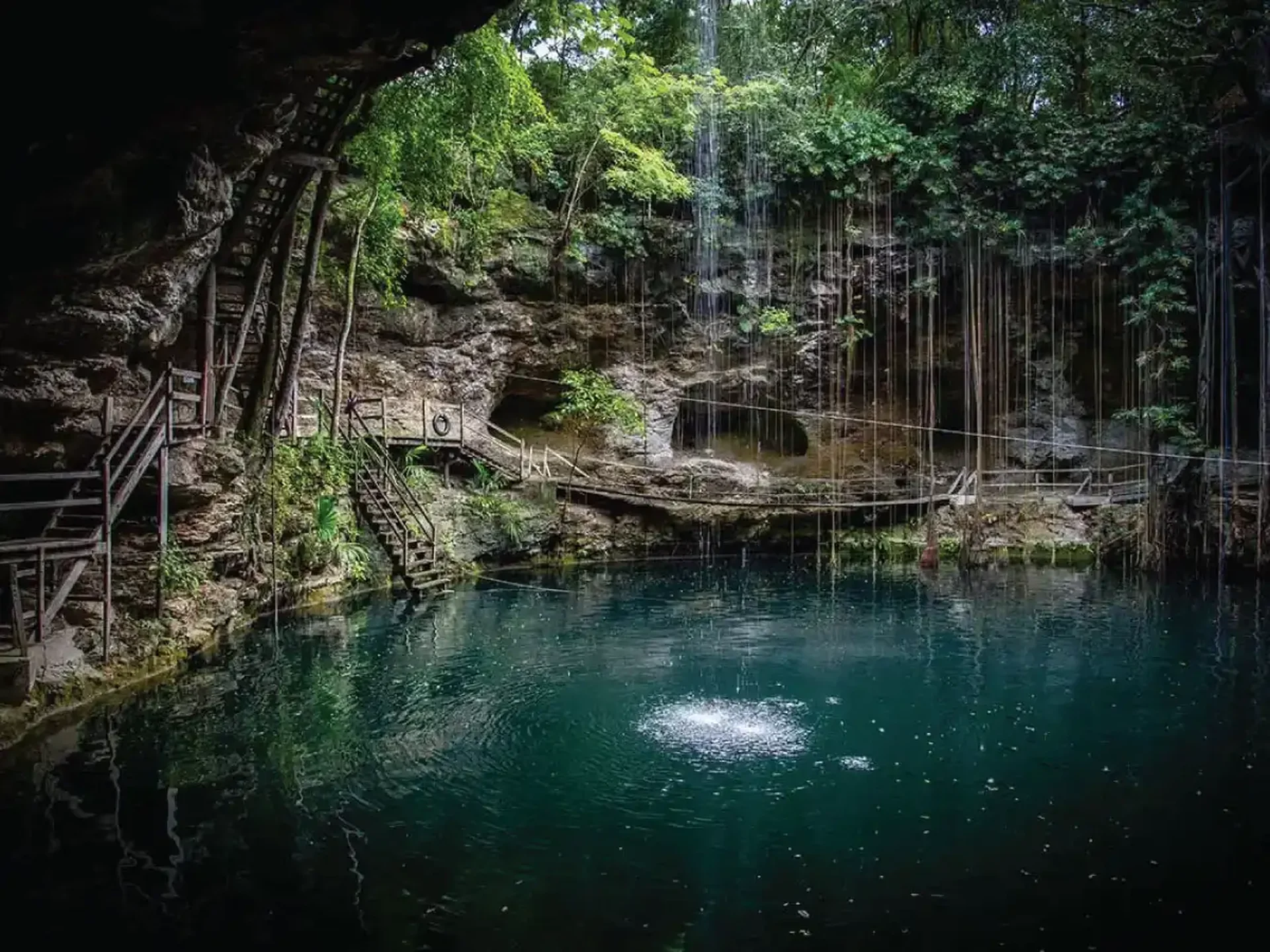 Cenote siete bocas puerto morelos