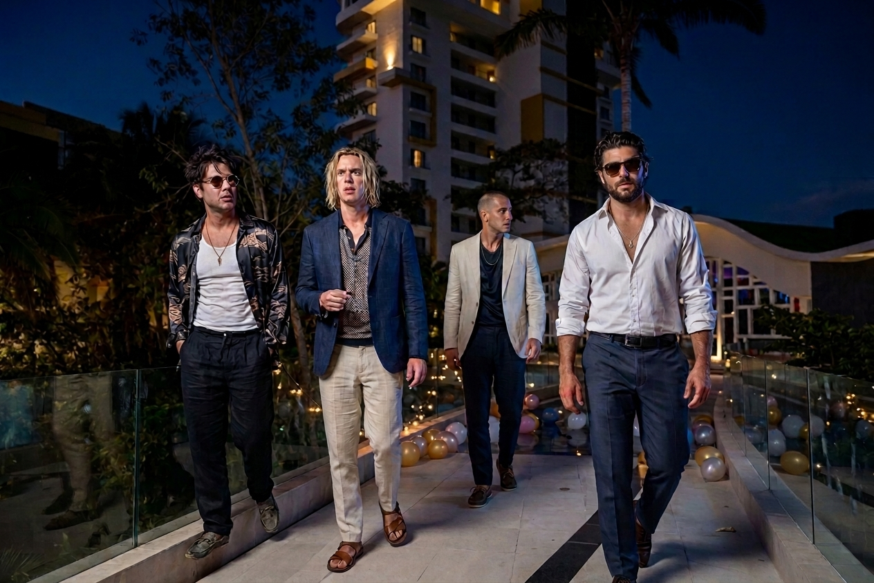 walking to the party