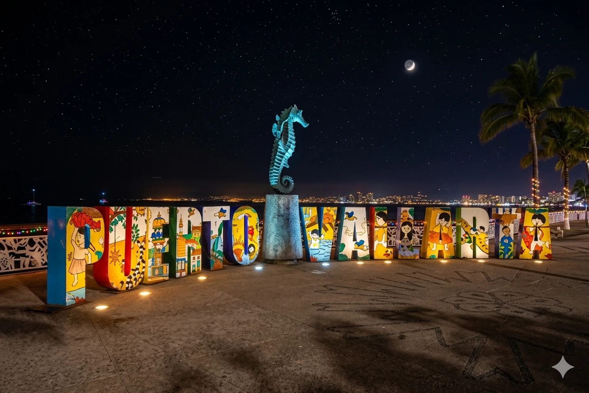 night lights puerto vallarta