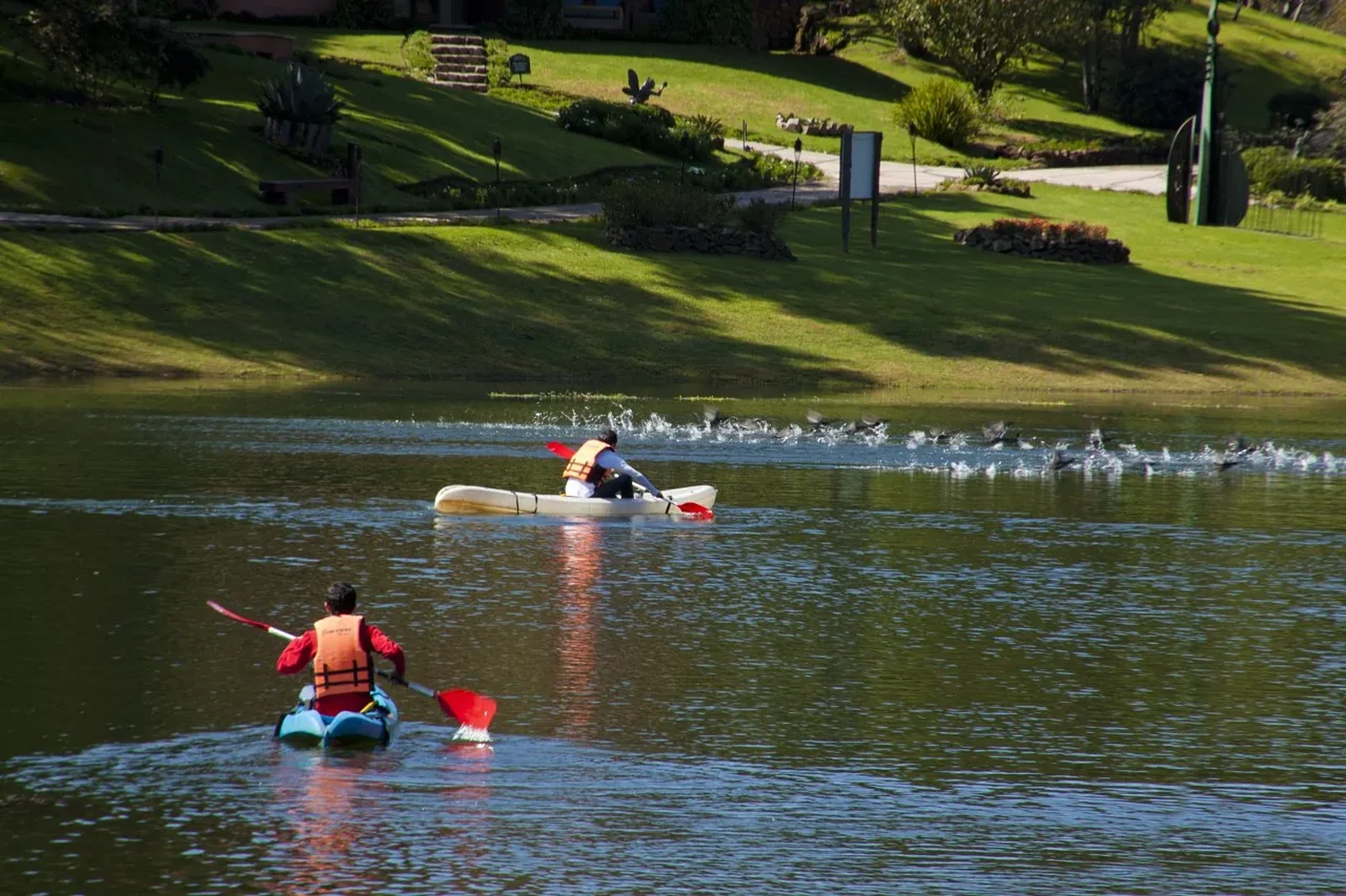 Kayaking on Juanacatlán Lake