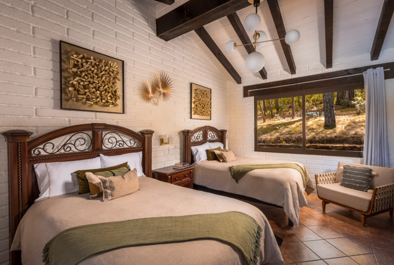 Interior of the Jazmin Cabin at Sierra Lago Resort & Spa