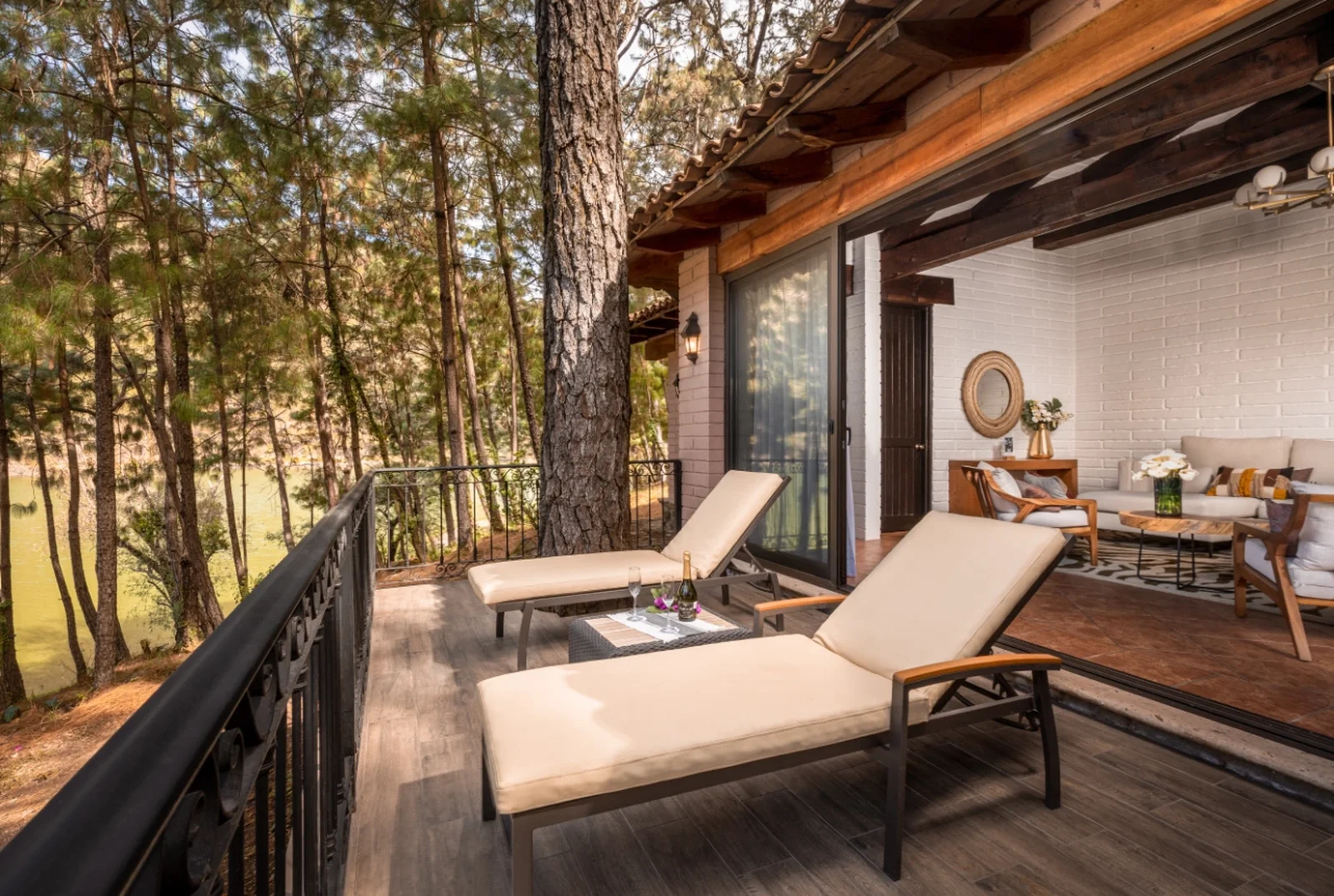 Interior of the Jazmin Cabin at Sierra Lago Resort & Spa