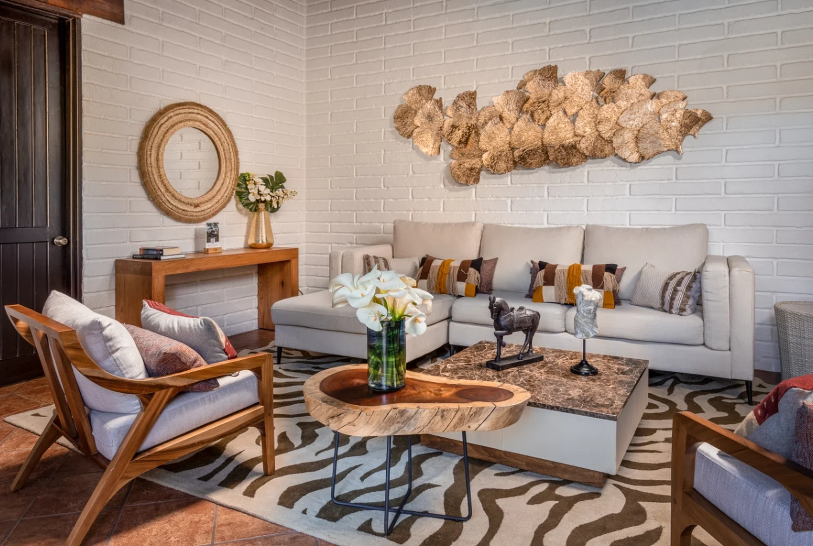 Interior of the Jazmin Cabin at Sierra Lago Resort & Spa