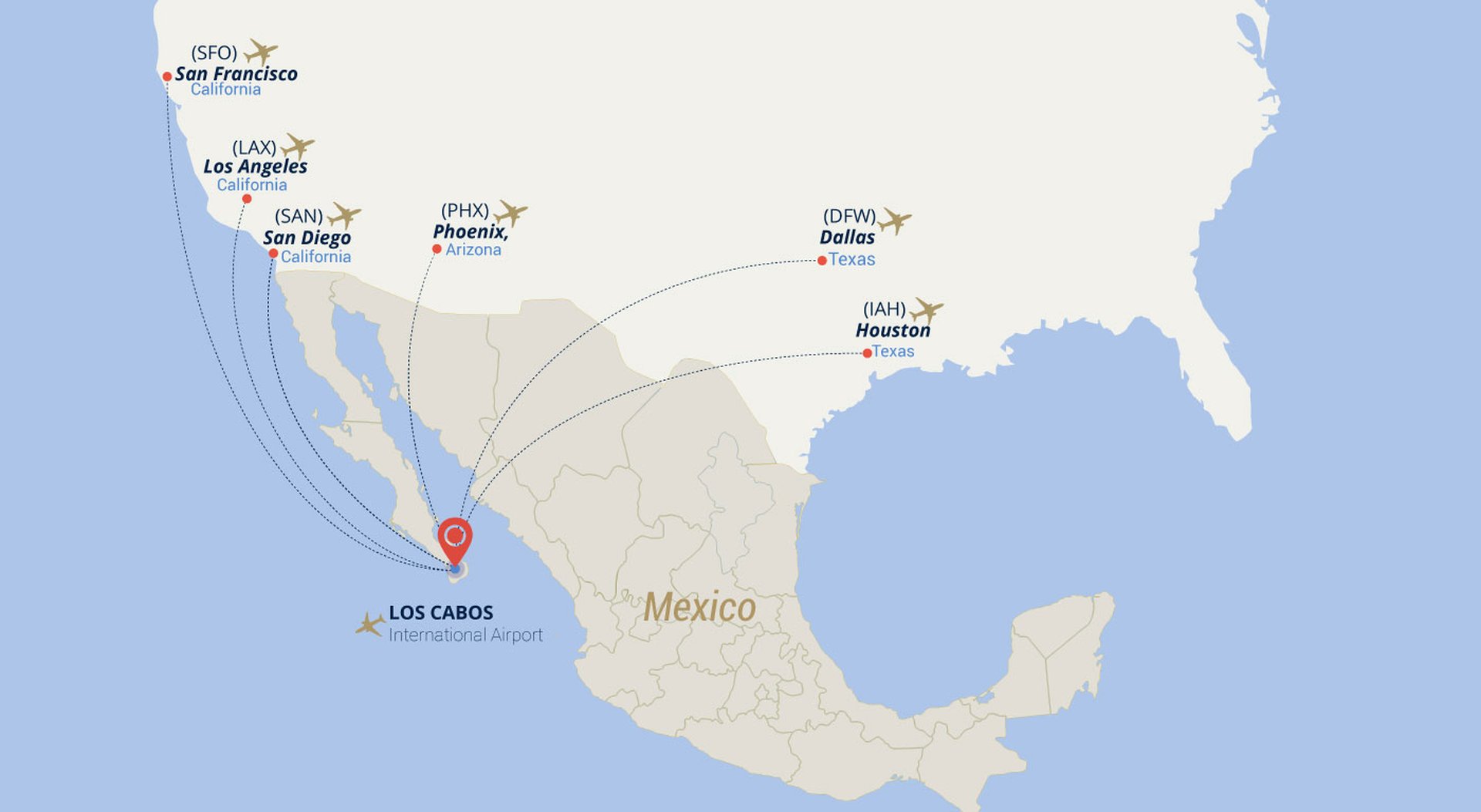 Garza Blanca Los Cabos Resort Location