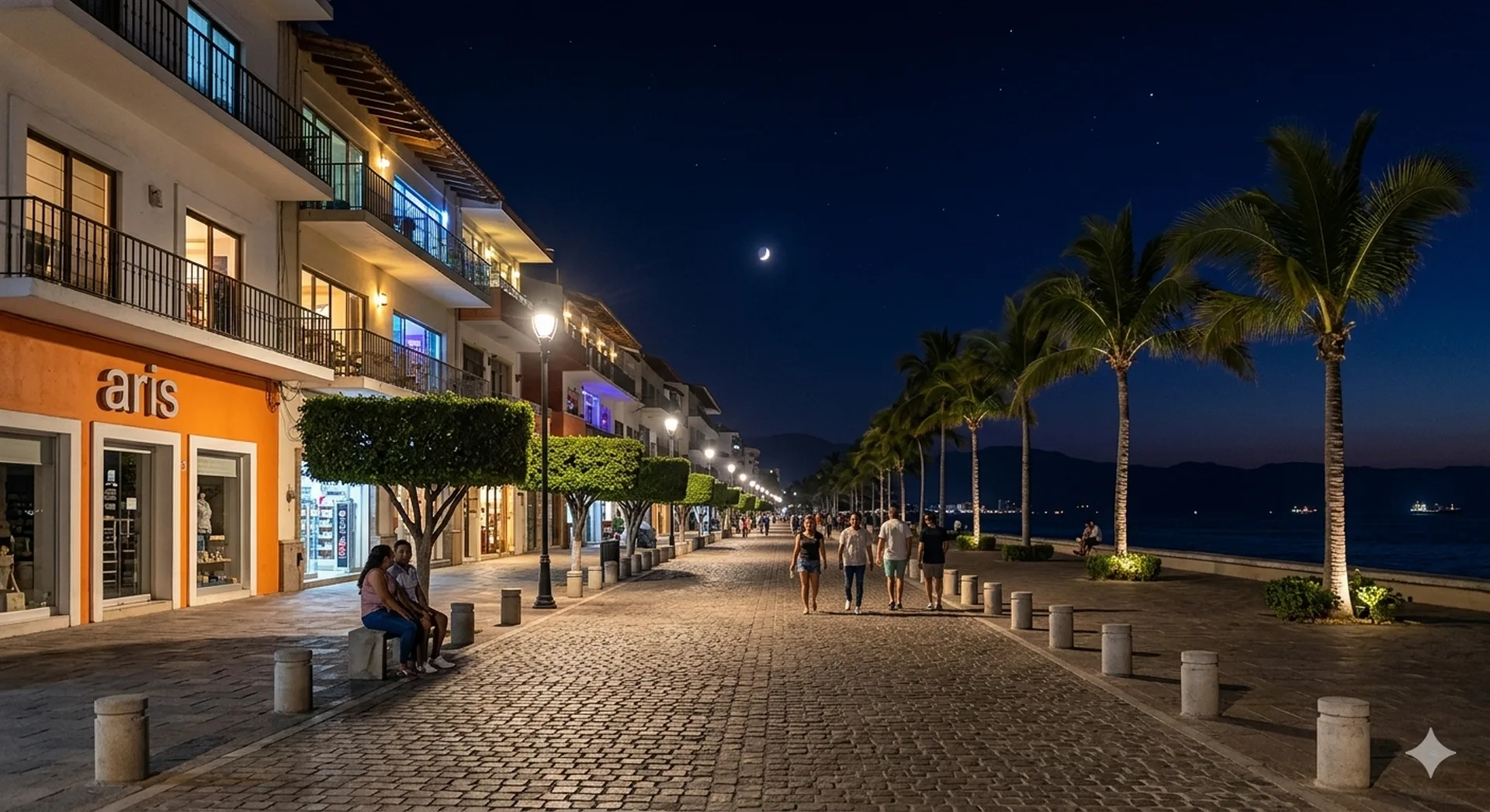 malecon night view