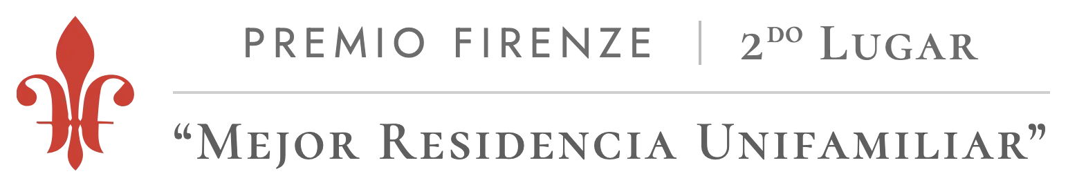 Premio Firenze, 2do lugar – Mejor Residencia Unifamiliar