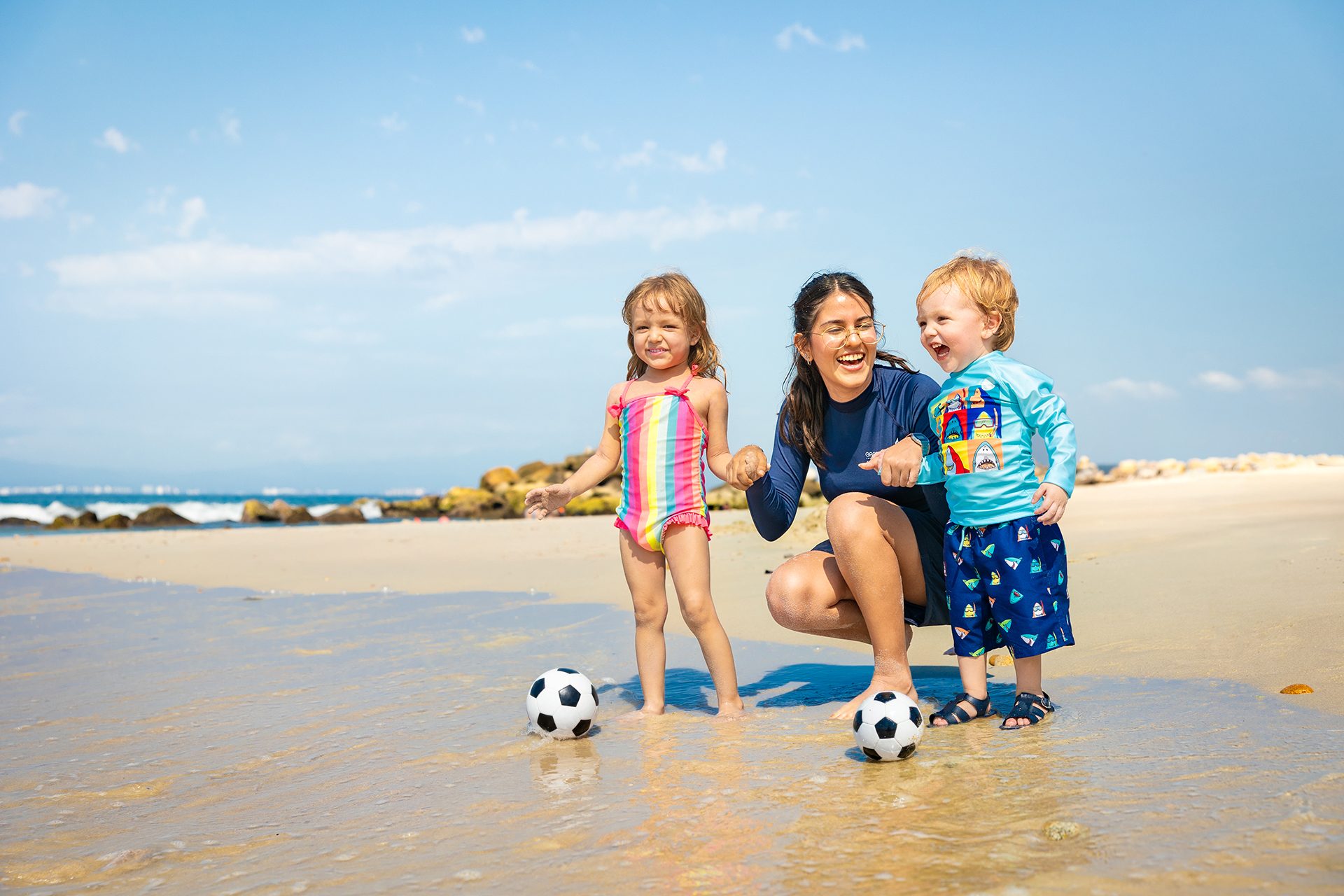 family beach footbal