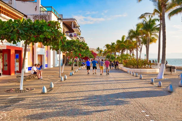 Famous-Puerto-Vallarta-sea-promenade-Malecon