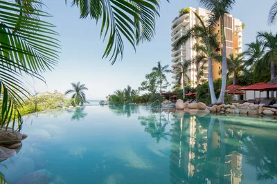 panoramic pool at garza blanca puerto vallarta