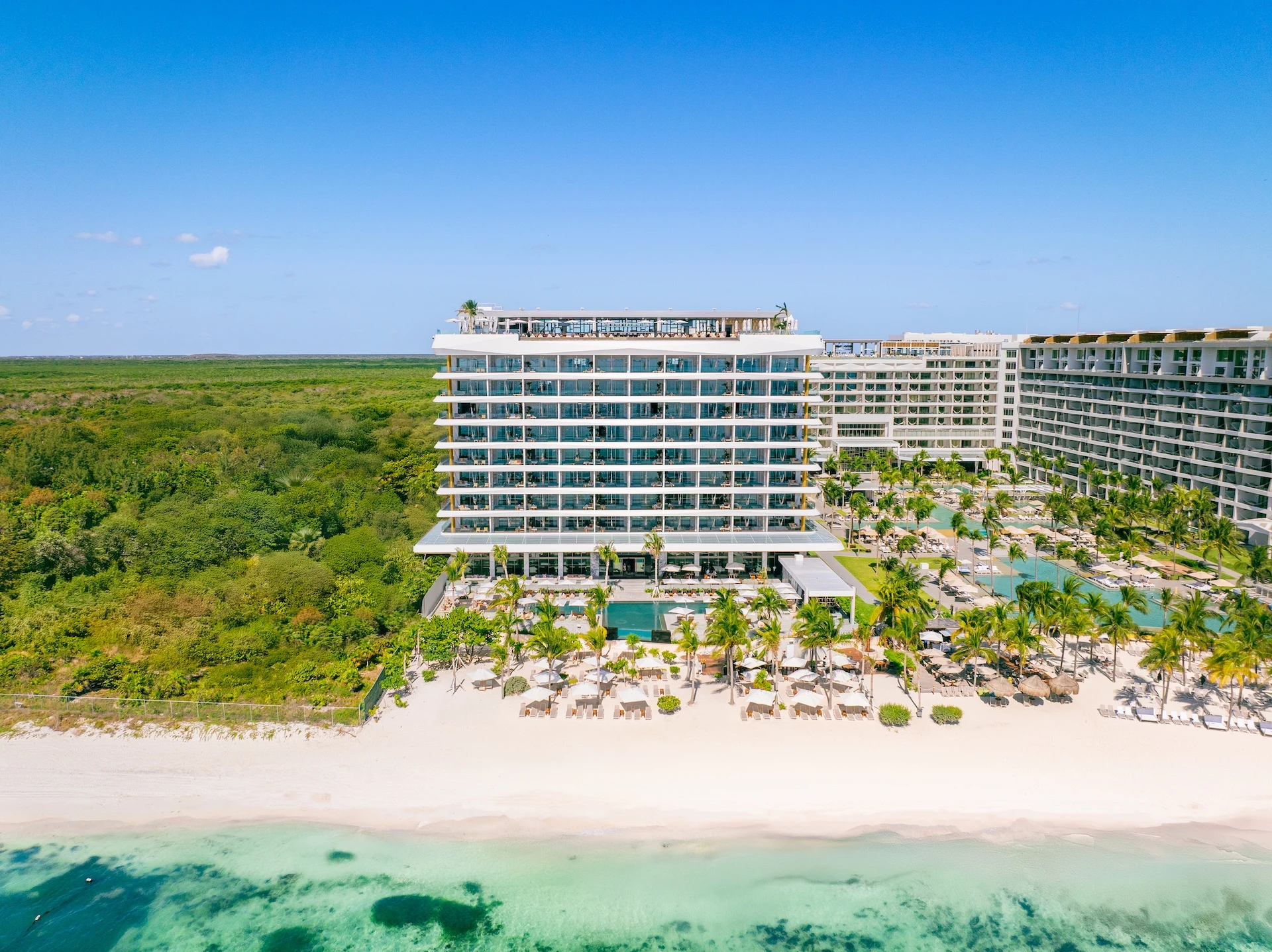 aerial property hotel mousai cancun