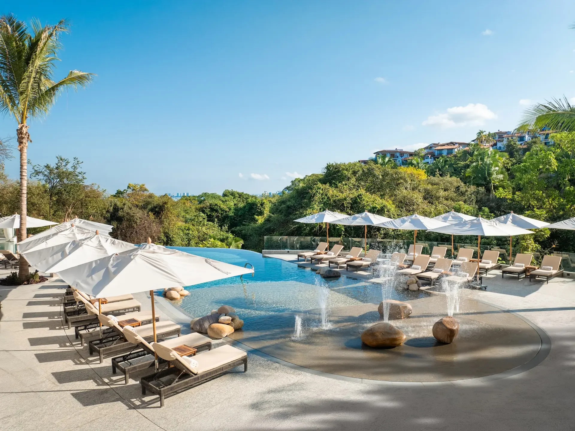 River-side pool at Garza Blanca Sanctuary, Puerto Vallarta