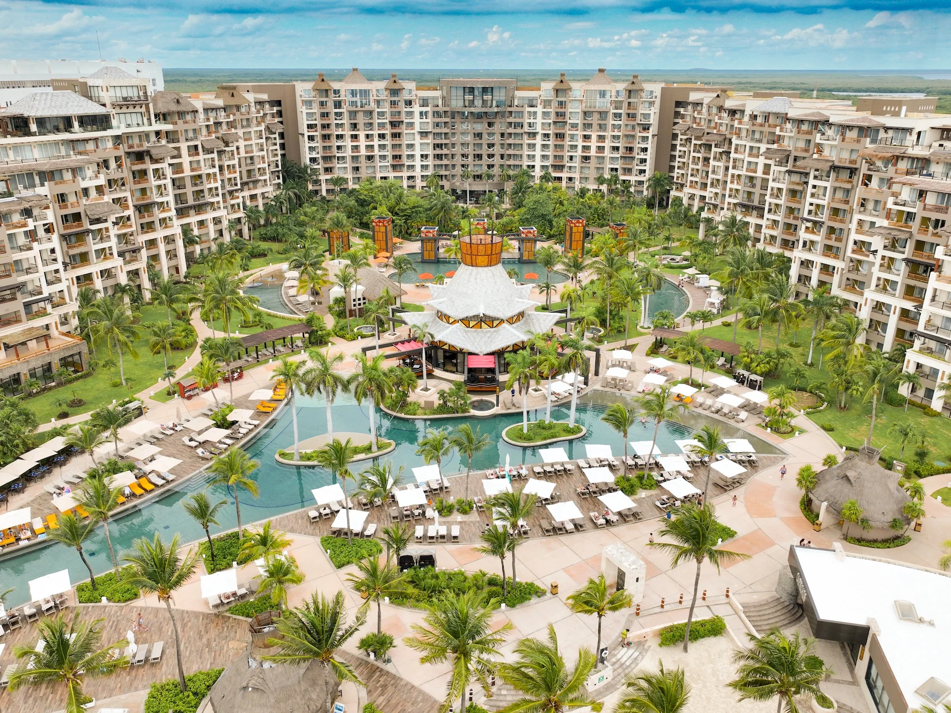 villa del palmar cancun aerial photo