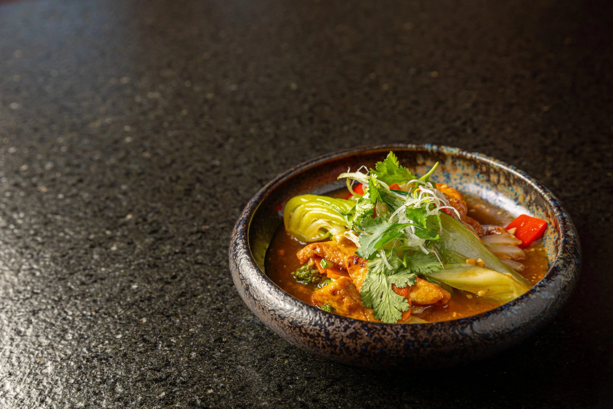 Gourmet dish braised tofu with vegetables