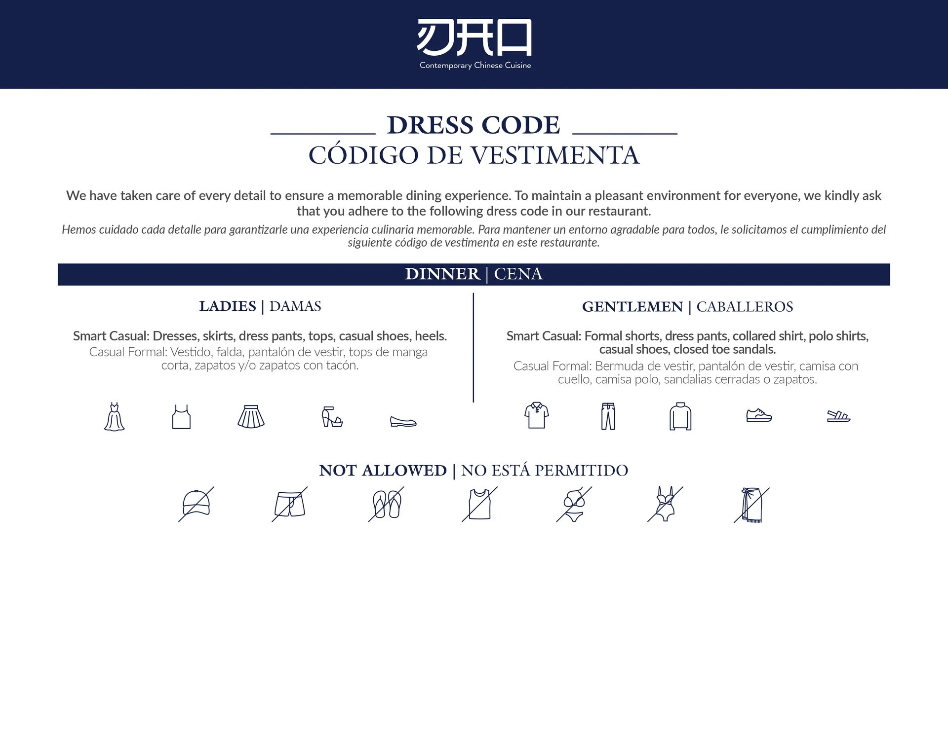 Dress Code (Click To View Details)
