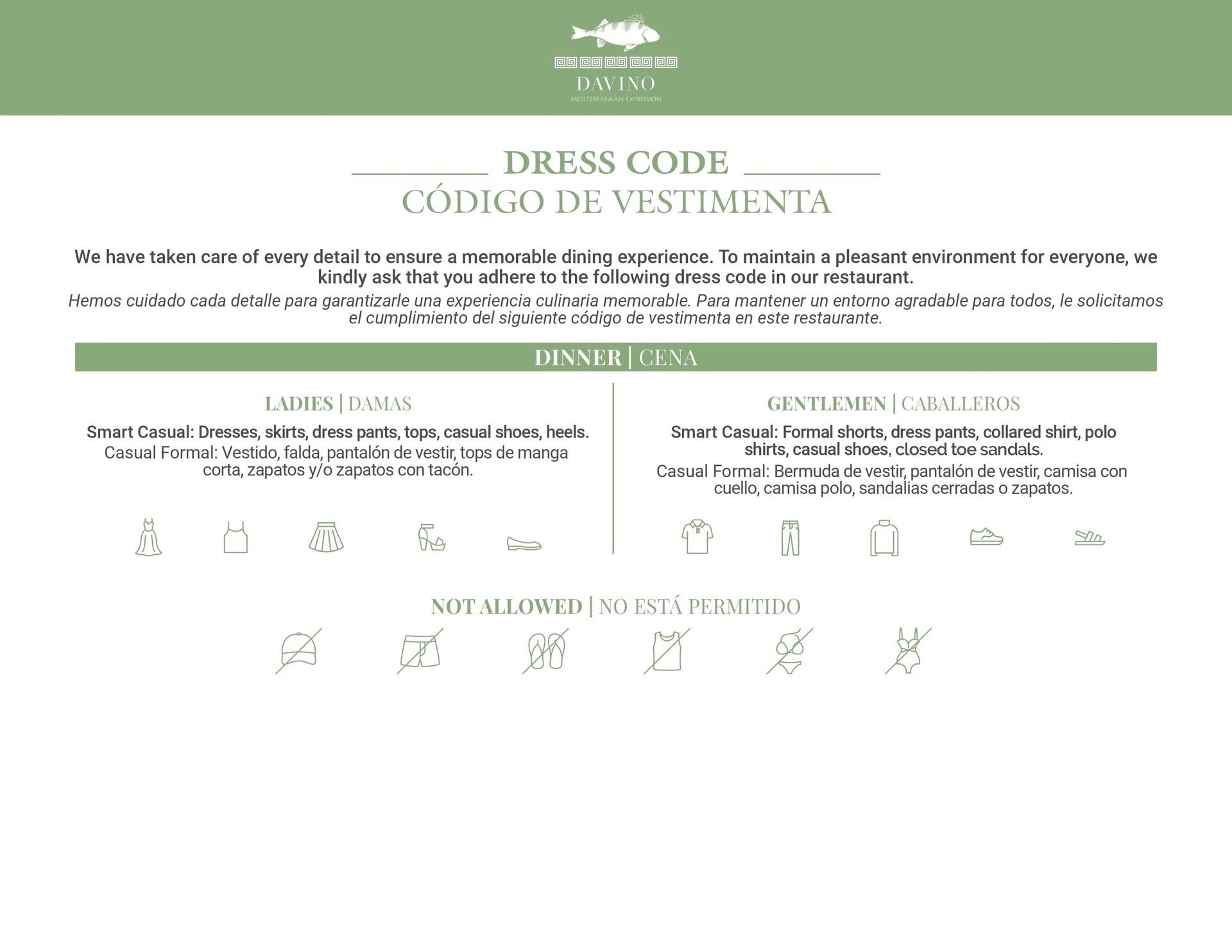 Dress Code (Click To View Details)