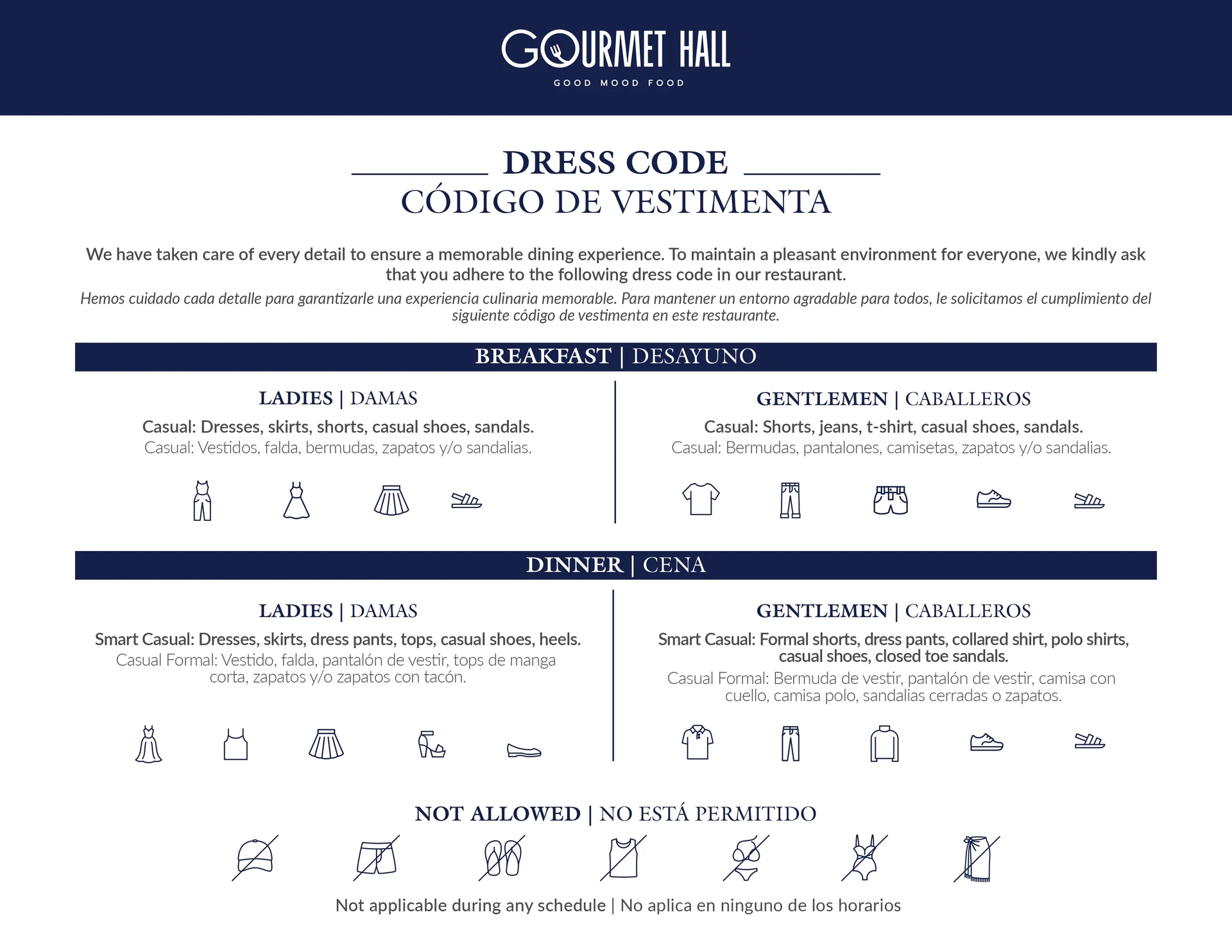 Codigo de Vestimenta (Click Para Ver Detalles)