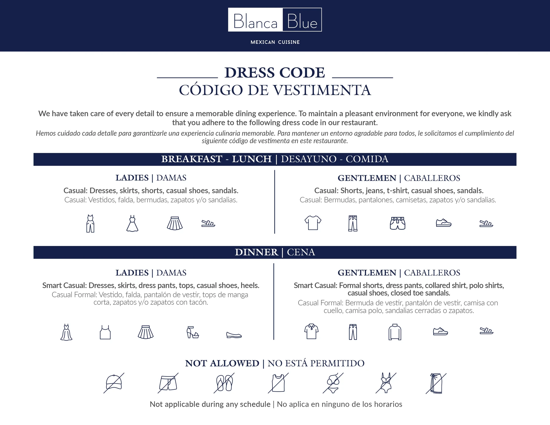 Dress Code (Click To View Details)