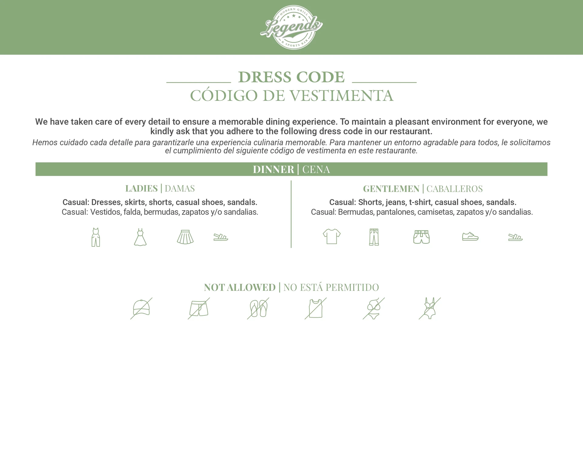 Dress Code (Click To View Details)