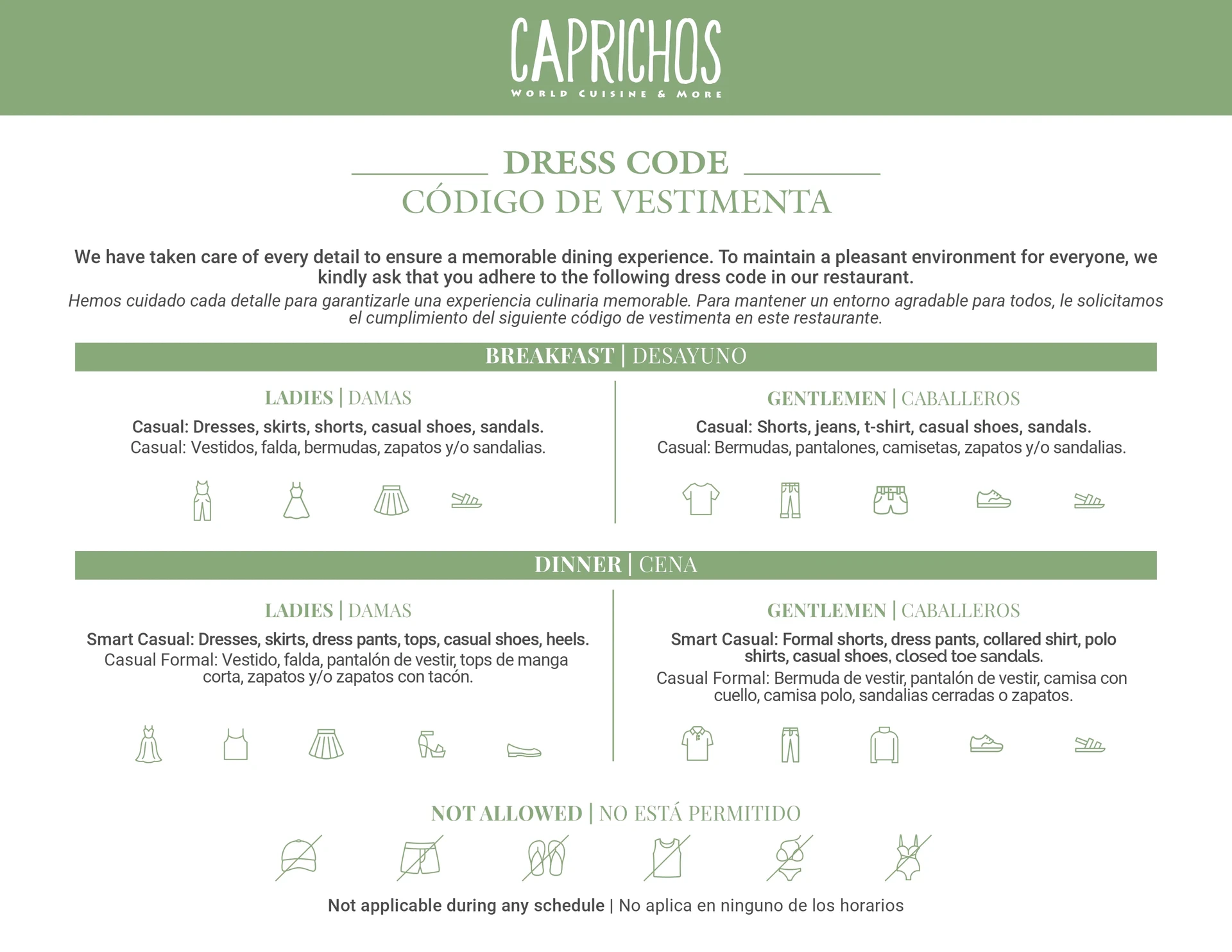 Dress Code (Click To View Details)
