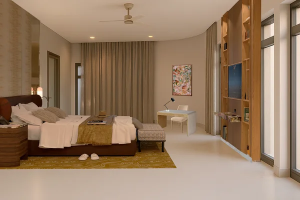 Second bedroom in the Sanctuary Three Bedroom Grand Penthouse