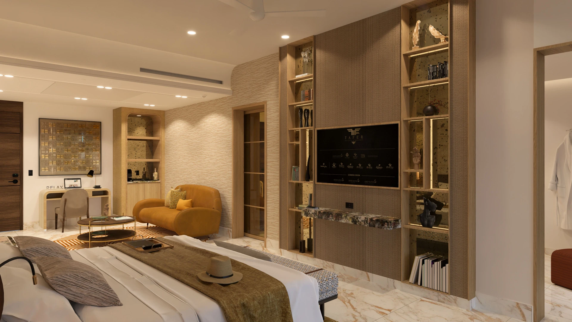 Sanctuary Deluxe Room with king-size bed and ocean view at Garza Blanca Puerto Vallarta