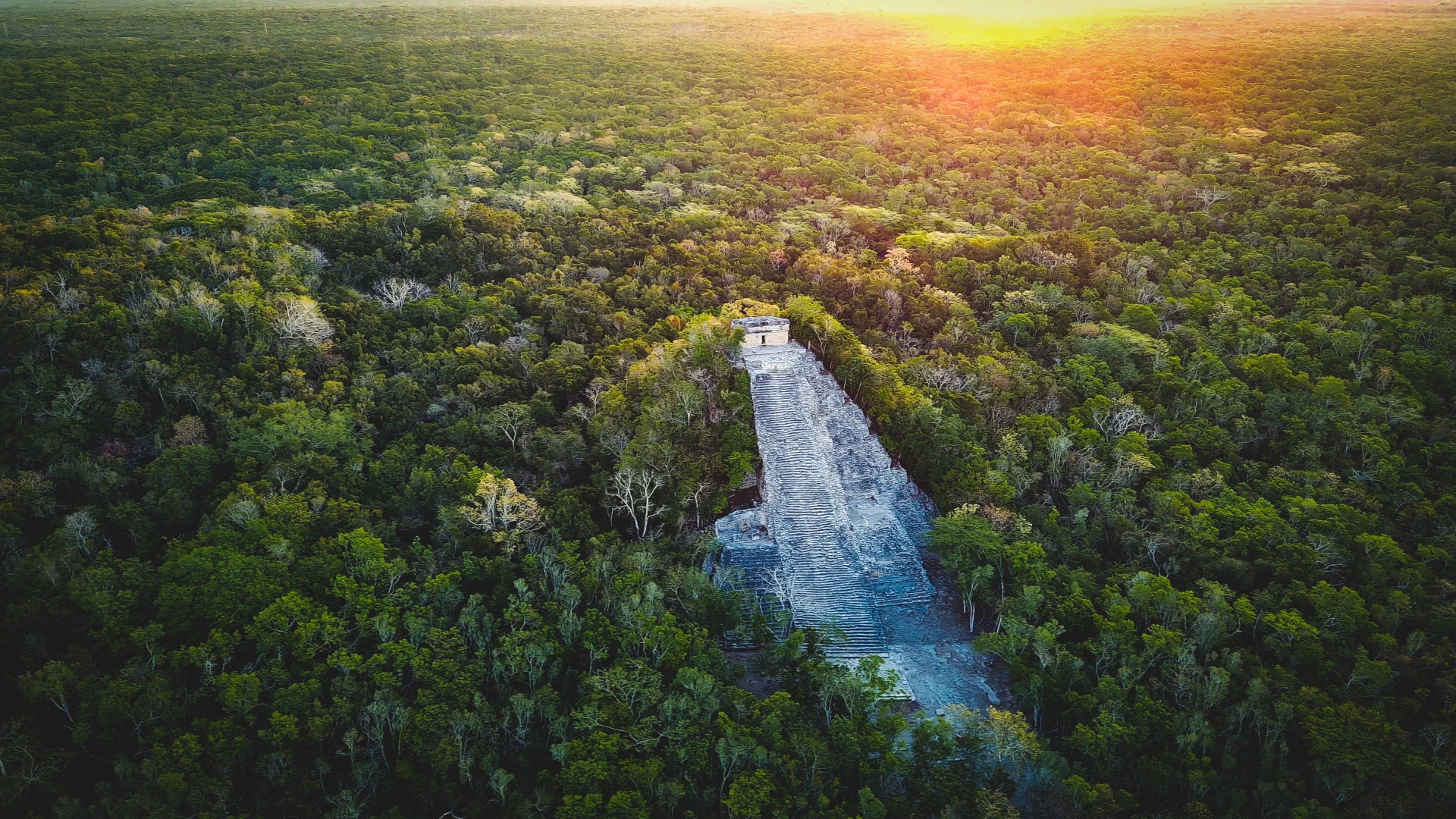 aerial-drone-view-of-coba-mayan-ruin