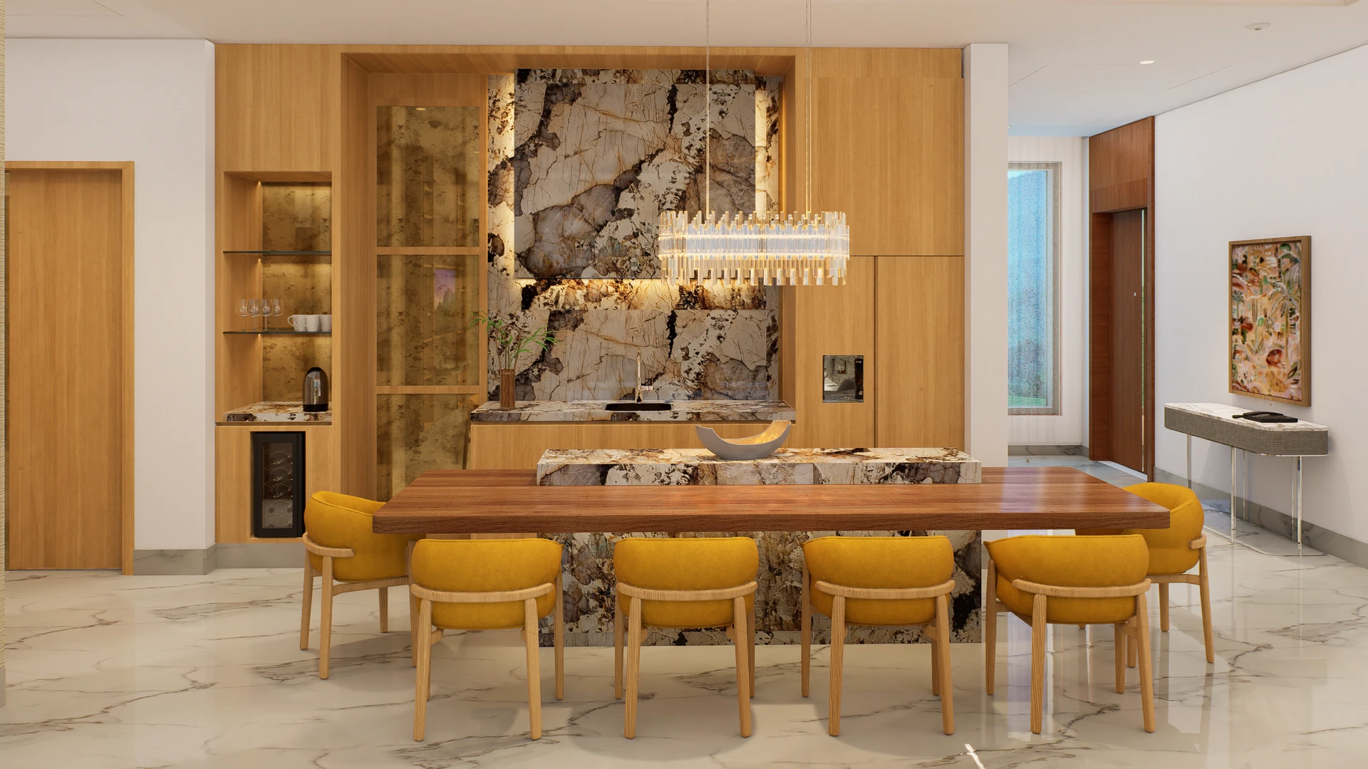 Living area in the Sanctuary Two Bedroom Grand Penthouse