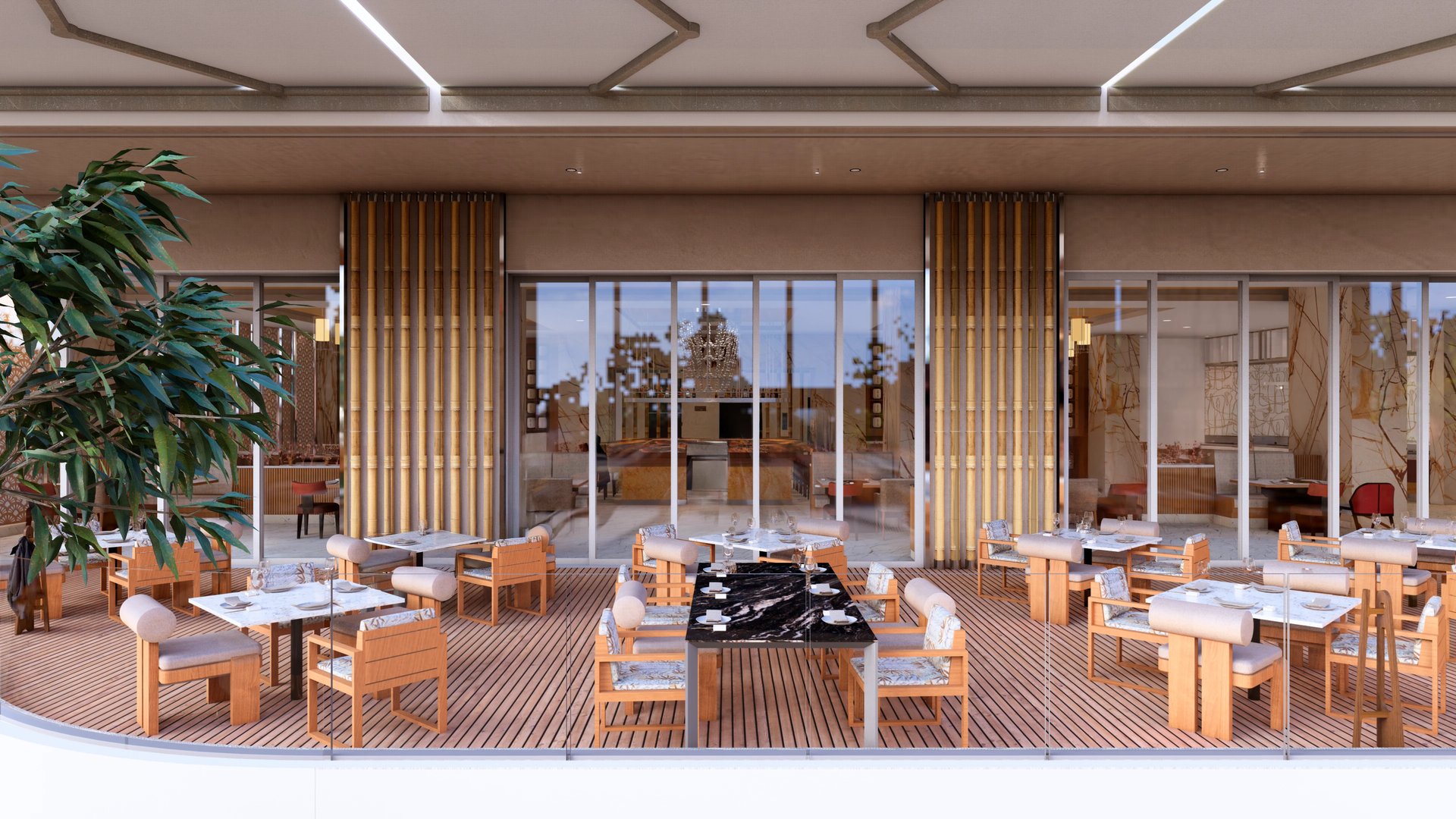 industry_niche: Luxury hospitality & tourism – high-end, all-inclusive beachfront resort in Mexico, catering to affluent travelers.
brand_product_service: Garza Blanca is a luxury, all-inclusive beach resort by Tafer Resorts. It offers sophisticated accommodations, gourmet dining across multiple specialty restaurants, wellness and spa experiences, curated family activities, adventurous excursions, and personalized service. The resort promises guests an “Escape to the Extraordinary,” combining Mexican hospitality, world-class amenities, and memorable experiences for couples, families, and groups of friends.
target_audience: Affluent families, sophisticated couples, honeymooners, and groups of friends seeking a luxury Mexican beach vacation with gourmet dining, wellness, and memorable experiences.
tone_guidelines: Inspiring, joyful, and confident; friendly yet sophisticated; balancing luxury with warmth and approachability.
writing_style: Dynamic, specific, and evocative. Use vivid descriptions that highlight unique resort experiences. Keep the style timeless and welcoming, with a touch of surprise and delight.
values_or_personality_traits: Luxury, connection, joy, authenticity, sophistication, family-friendly, adventurous, wellness-focused, contemporary, and culturally connected.
formatting: Concise paragraphs, engaging headings, and clear calls to action. Use descriptive, inspiring language without clutter.
common_use: “Escape to the Extraordinary,” references to Mexican culture, sensory descriptions of the Caribbean setting, specific resort features; avoid_use: Generic travel clichés, vague adjectives (e.g., “nice,” “good”), overly formal or technical language.
never_use: Negative or fear-based messaging, comparisons to competitors, slang or unprofessional expressions.
additional_guidelines: Content should align with the five Passion Points: The Art of Living, Love Affair, Taste Buds, Blue and Beyond, Wellness. Always highlight specific resort features and experiences instead of generic descriptions. Integrate SEO keywords where natural (e.g., “best luxury resorts in México,” “family-friendly all-inclusive”). Tone may adjust slightly depending on the persona (families, couples, groups), but voice remains consistent. Emphasize the promise of “Escape to the Extraordinary” in all communications.
Alt text: Outdoor Garza Blanca terrace with marble tables, wooden seating, bamboo screens, glass walls, and tropical greenery—luxury beachfront dining.