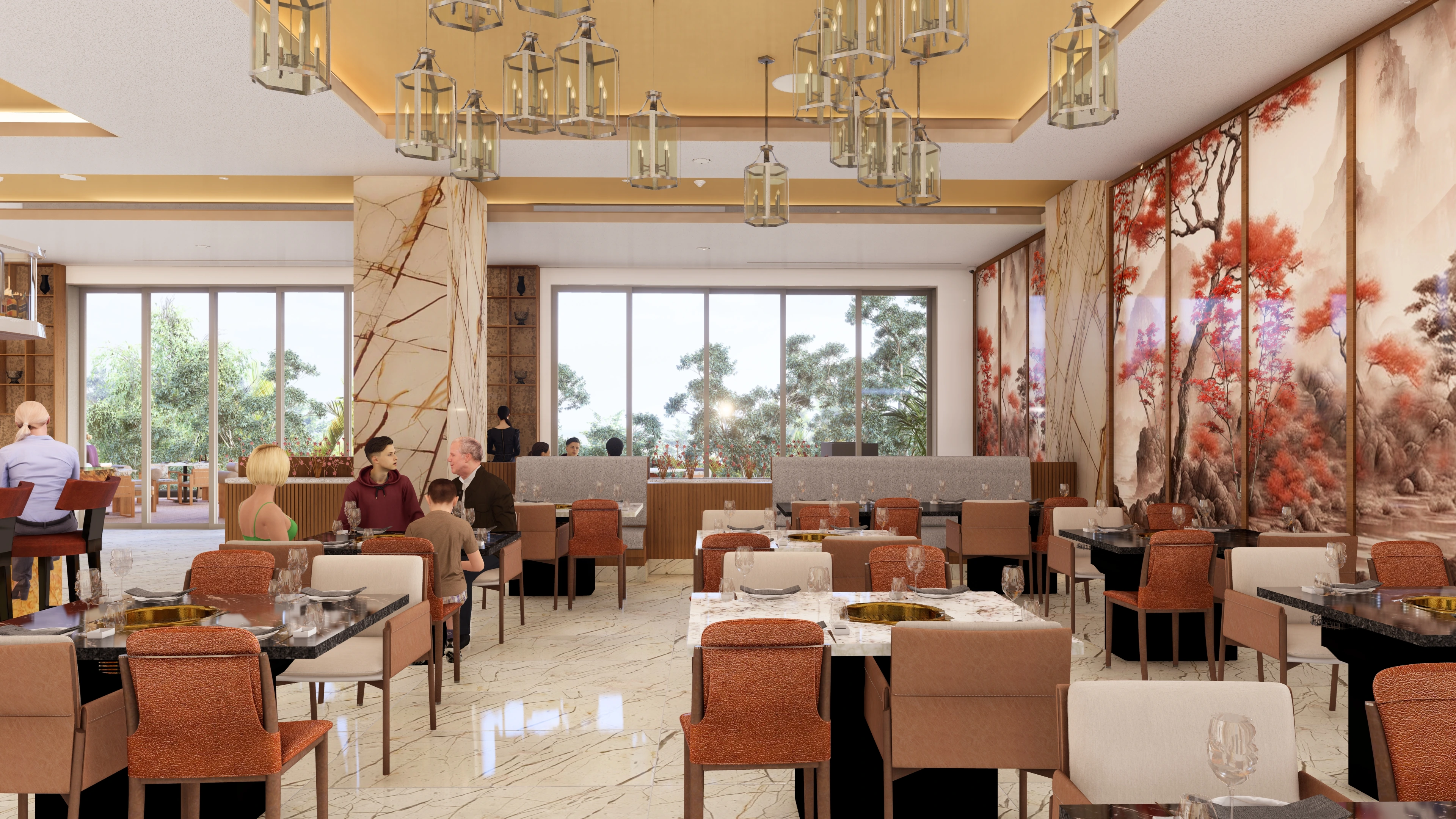 indoor elia's restaurant