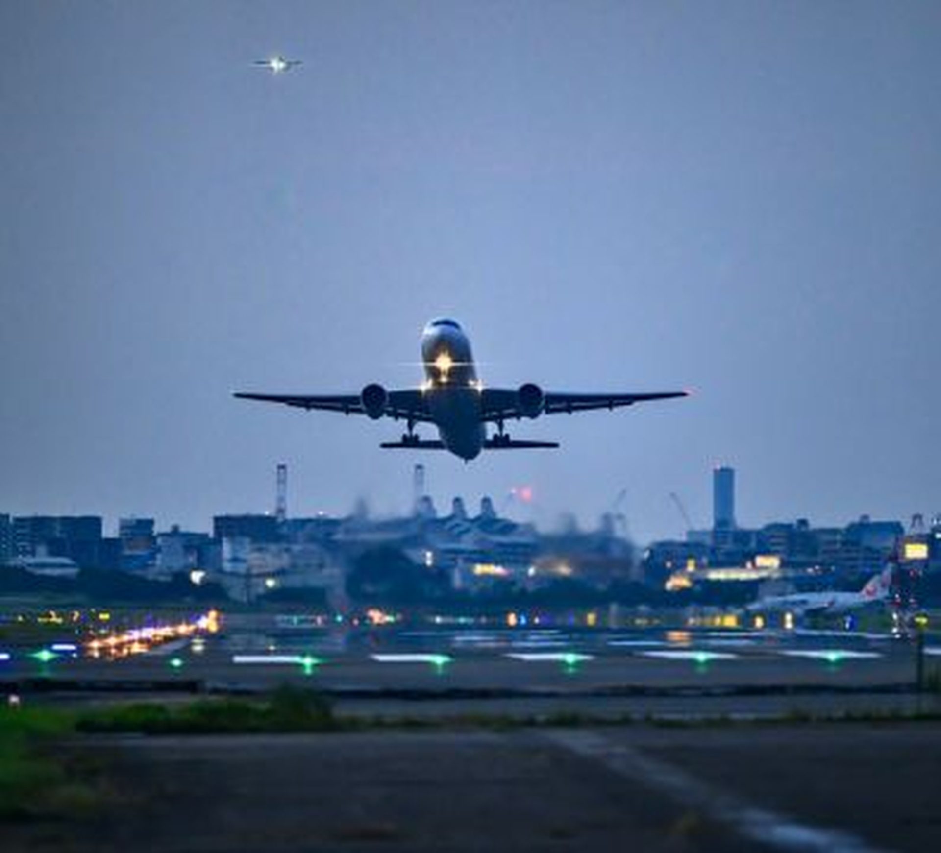 plane departure the airport
