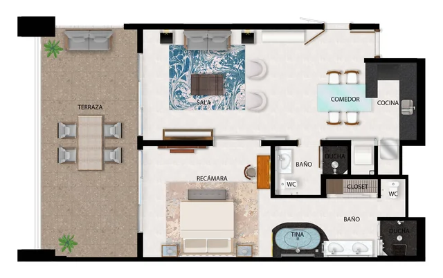 1 bedroon suite