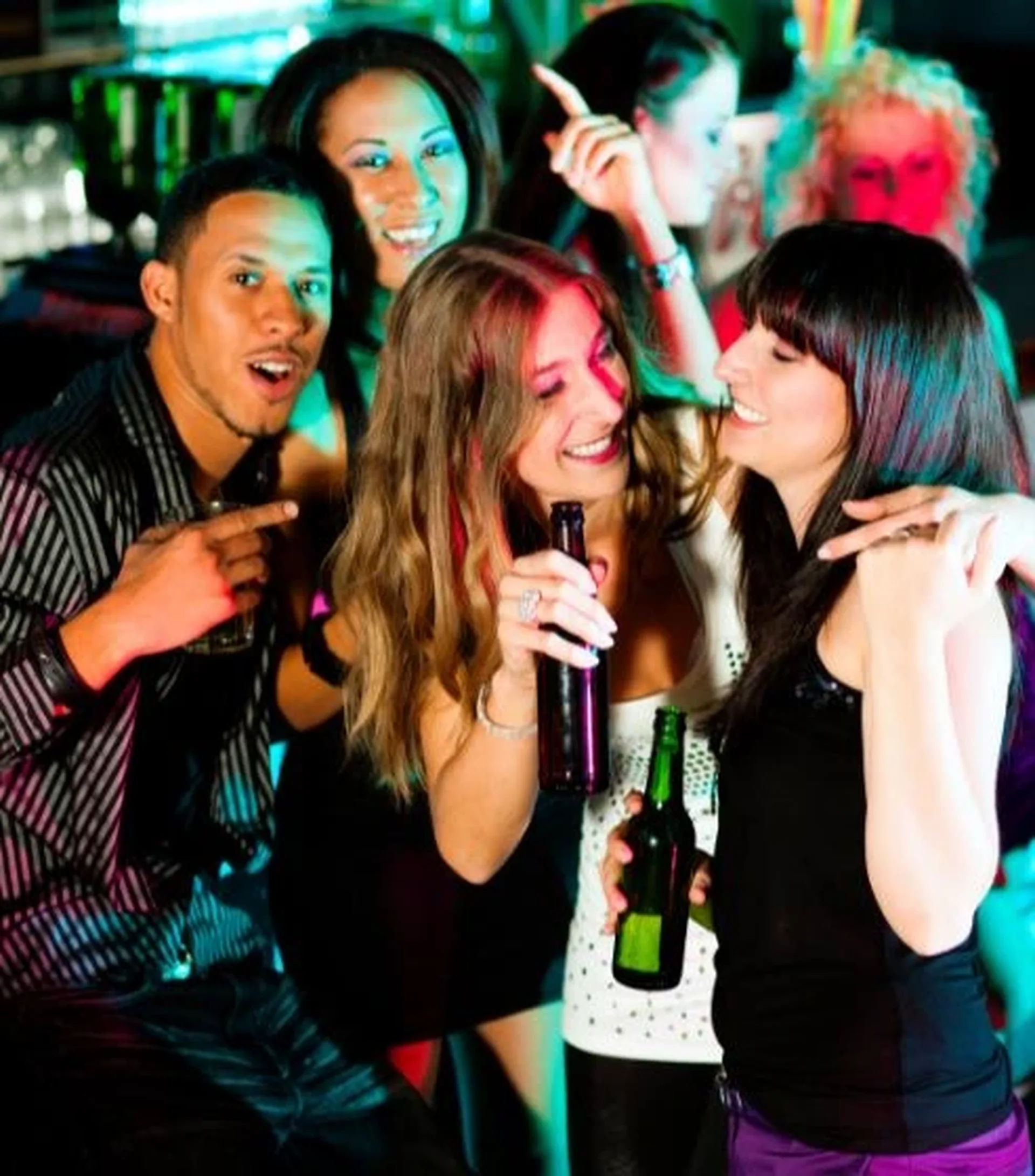 group of friends at a party