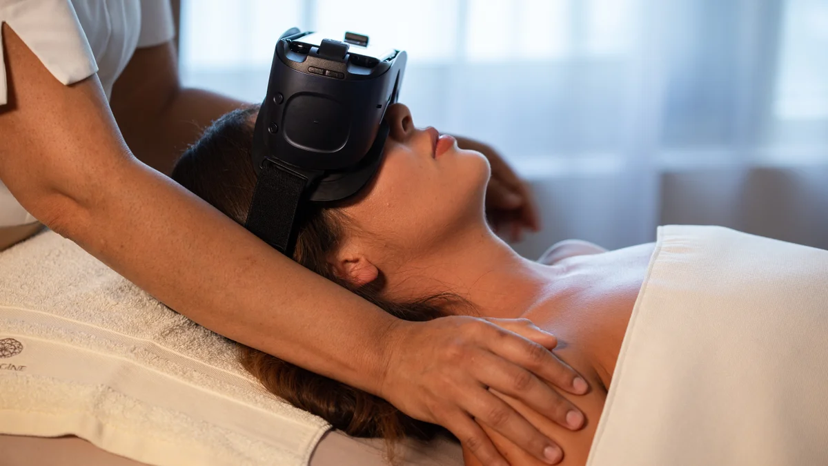 Guest receiving a relaxing treatment at Spa Imagine, Garza Blanca Los Cabos