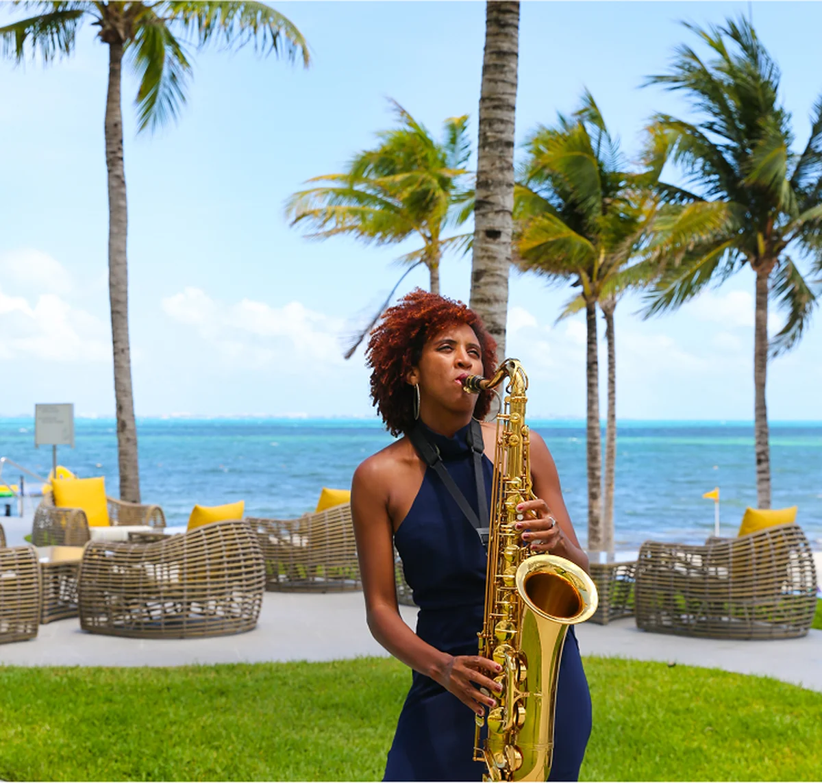 Live music atmosphere at the resort