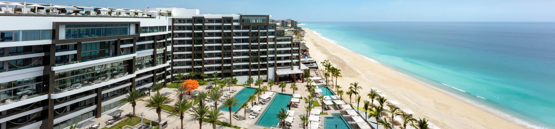 garza blanca los cabos aerial panoramic view