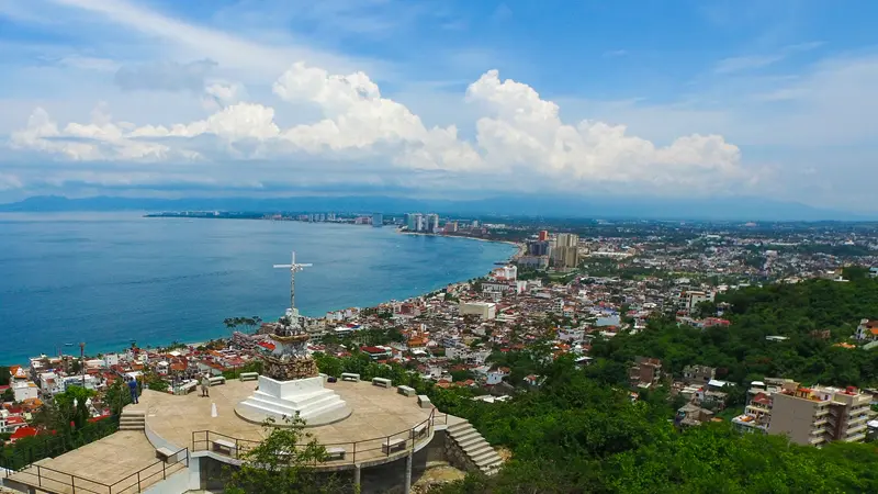 panoramic view form mirador del cerro de cruz