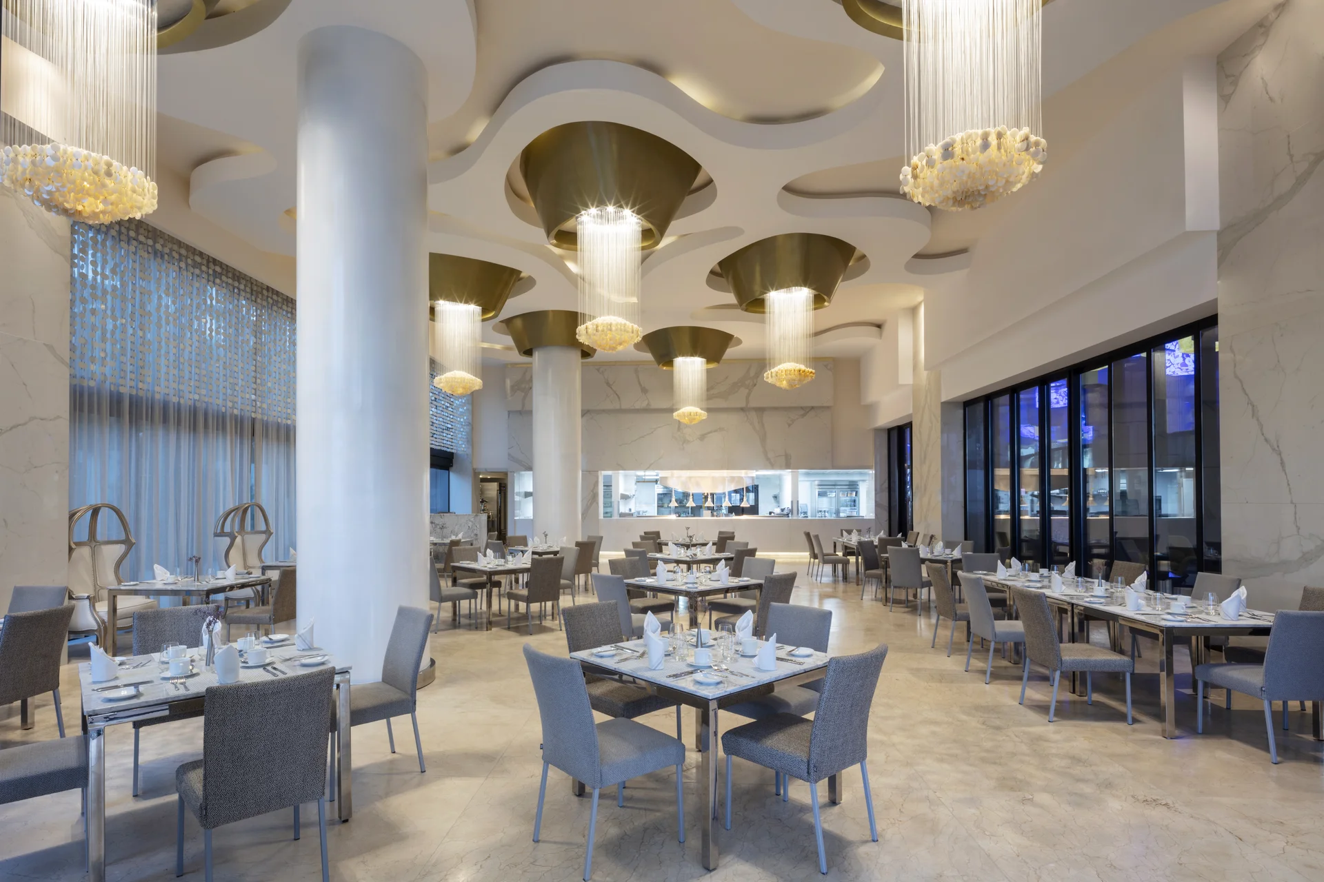 Blanca Blue Restaurant, Garza Blanca Los Cabos.