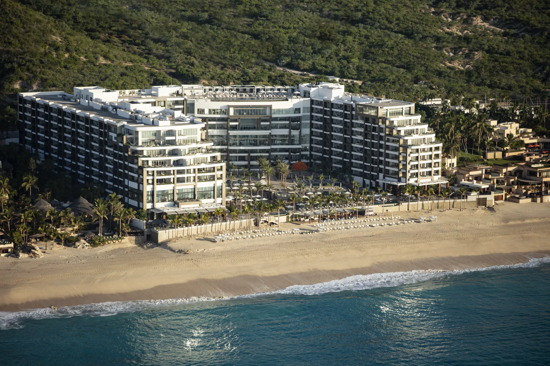 aerial view garza blanca los cabos