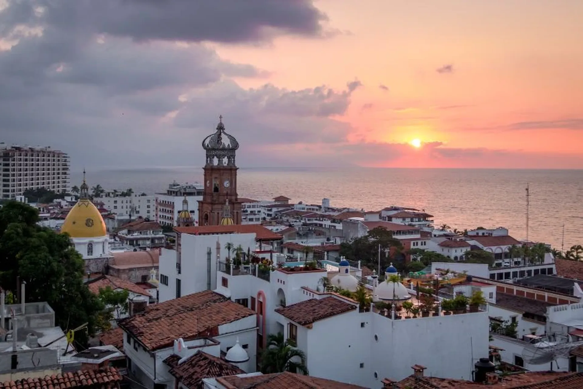 cloudy day in puerto vallarta