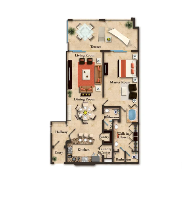 one bedroom suite