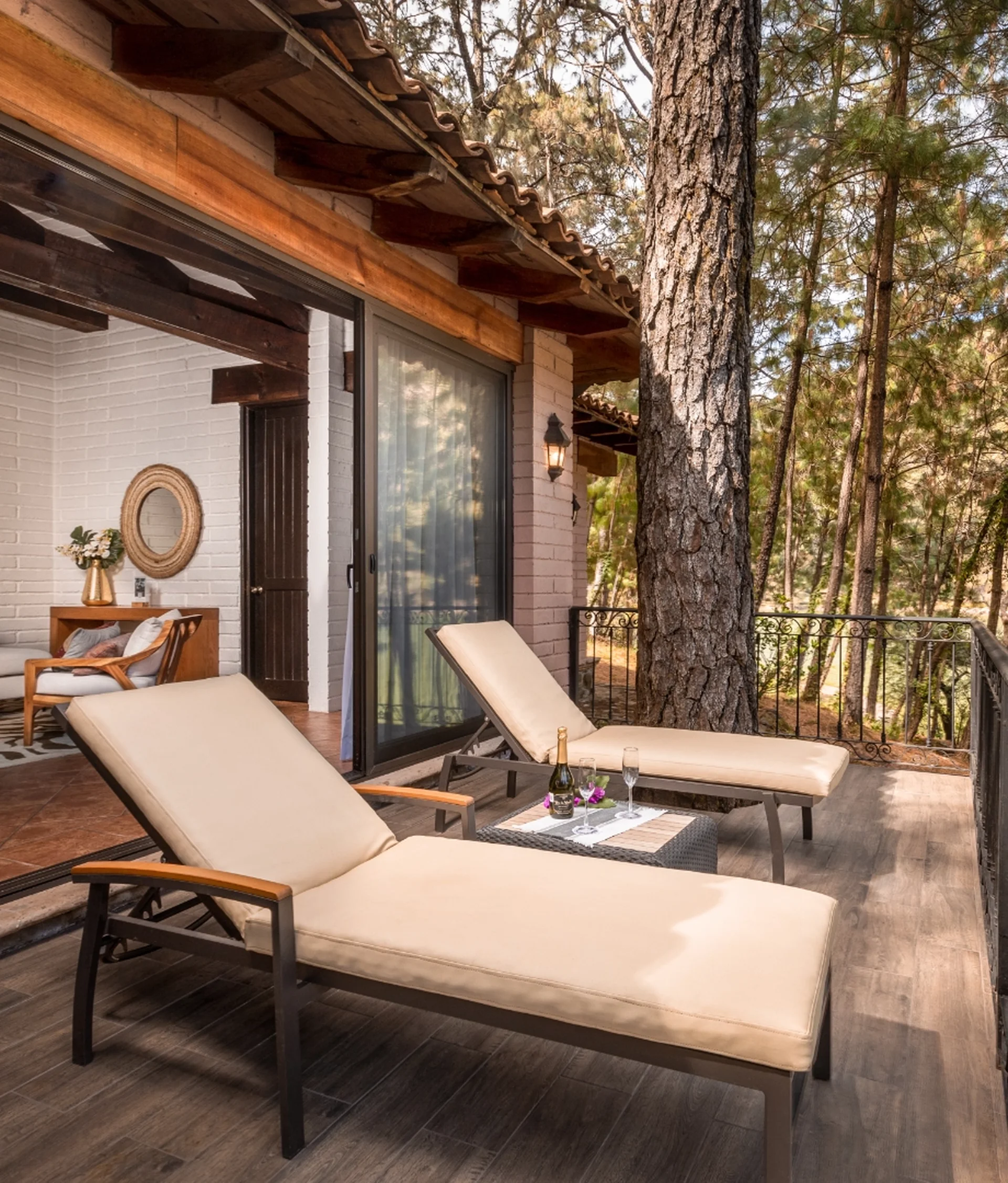 Interior of the Jazmin Cabin at Sierra Lago Resort & Spa