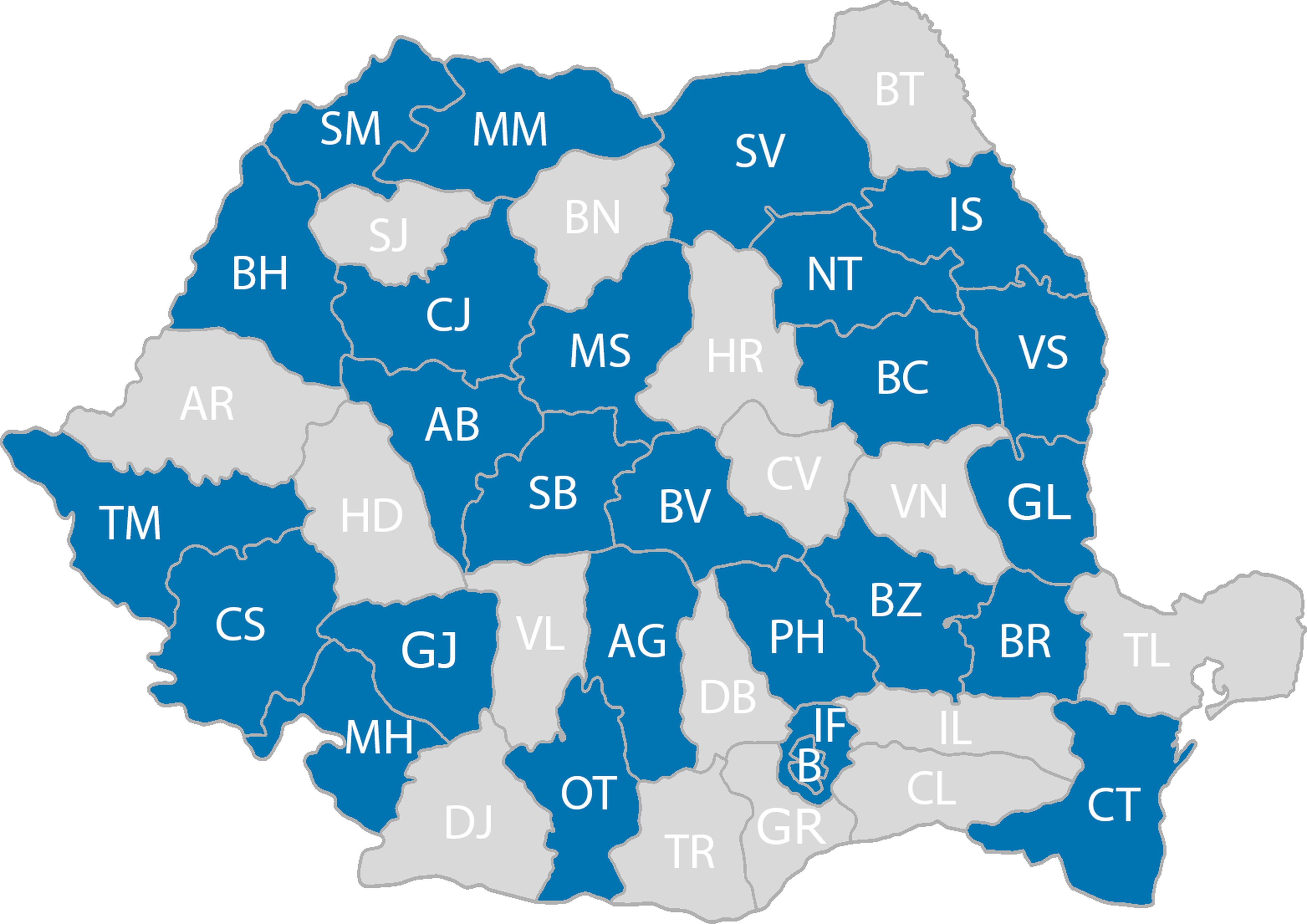 Romania map